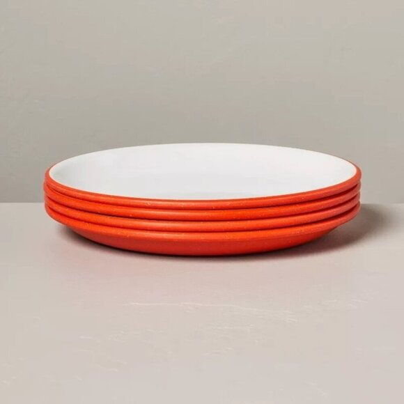 Hearth & Hand Magnolia 8pc 8.5" Colored Base Melamine Salad Plates + Napkins - Picture 4 of 8